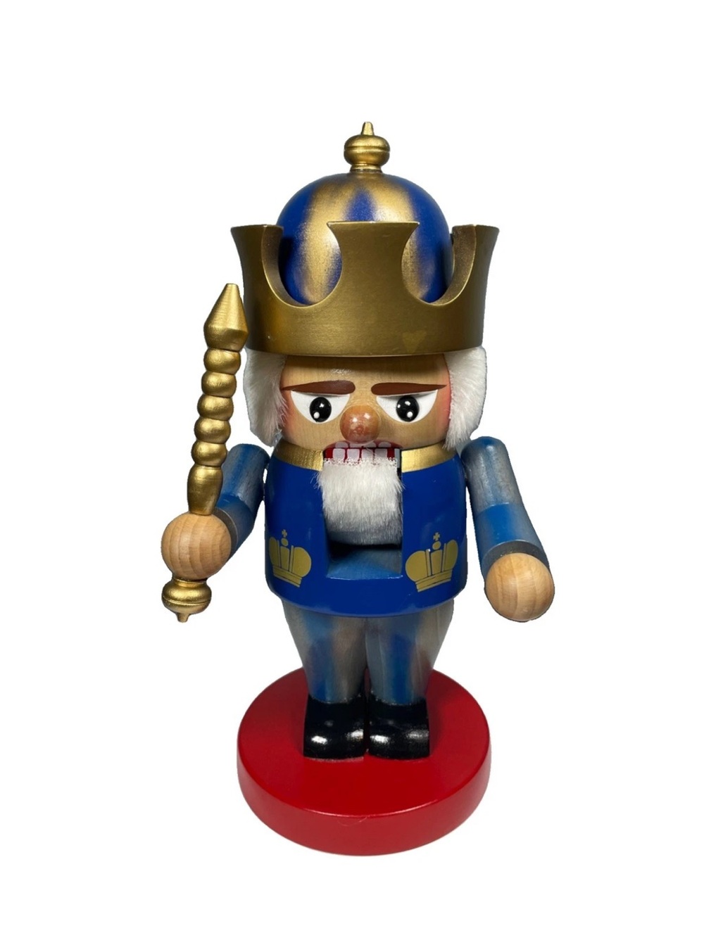 Steinbach Handmade German Troll Blue Nutcracker King 11” Tall No. S 6402